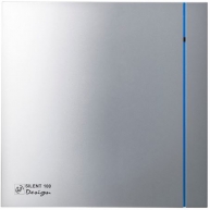 SILENT-100 CZ DESING Silver bathroom extractor