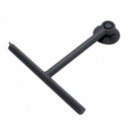 Détail du nettoyant pour vitres noir gommeux