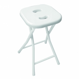 Tabouret pliant blanc