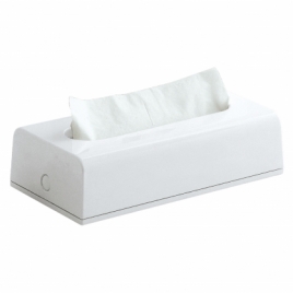 Porte-mouchoirs rectangulaire blanc