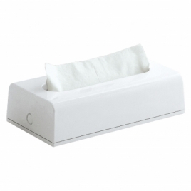 Porte-mouchoirs rectangulaire blanc