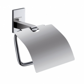 Porte-papier toilette Maine Chrome avec couvercle