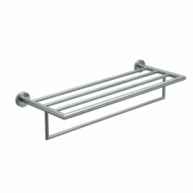 Project Double Towel Rack Brushed Chrome