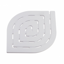 Shower platform 55X55 cm spirale white