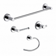 Ambient photos of Felce Set 4 Pz. (Towel rack 35Cm, Towel holder, Hanger, Ring) Chrome [49997]