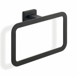 Atena Black Matte Ring Towel Rack
