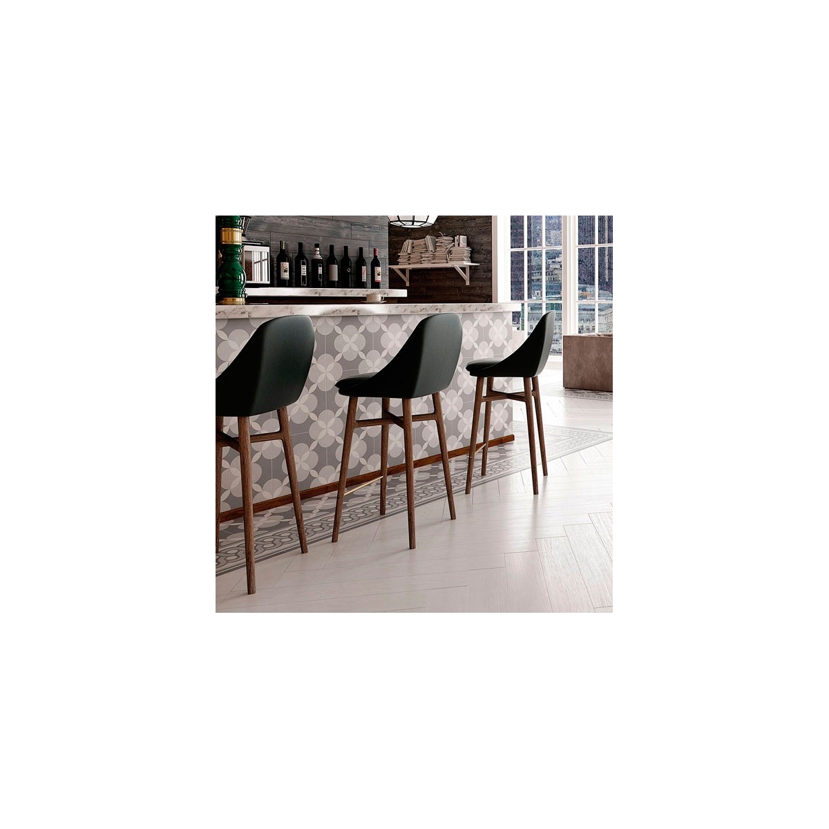 Atelier Grey Border 33,15x33,15 (1,32 m²) Atelier-Serie