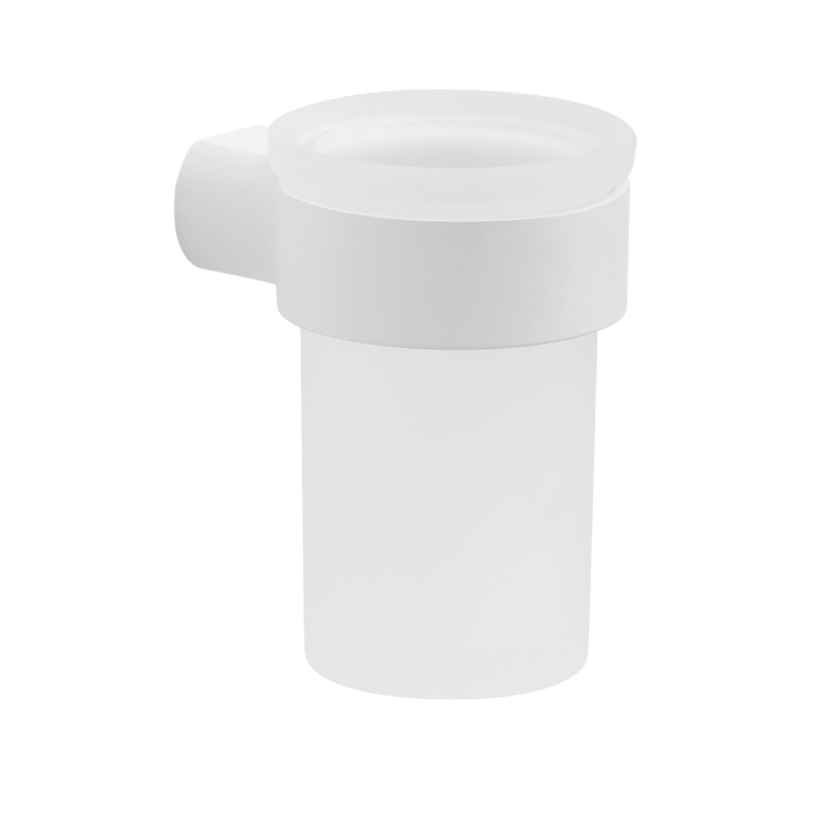 Environment photos of Pirenei Matte White Toothbrush Holder [50093]