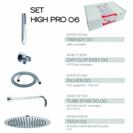 High Pro 06 Conjunto de Duche Cromado 5 Peças