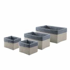 Set 4 Lavender Gray Baskets
