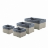 Fotos de ambiente de set 4 Baskets Lavender Grey [50103]