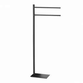 Porte-serviettes autoportant noir mat Trilly