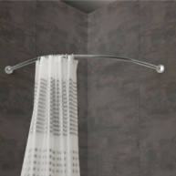 Semicircular Shower Bar 84X84 Cm Chrome