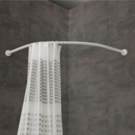 Photo of Semicircular Shower Bar 84X84 Cm White