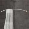 Photo of Semicircular Shower Bar 84X84 Cm White