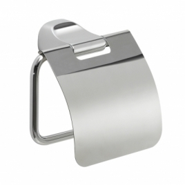 Stelvio Chrome Roll Holder With Lid