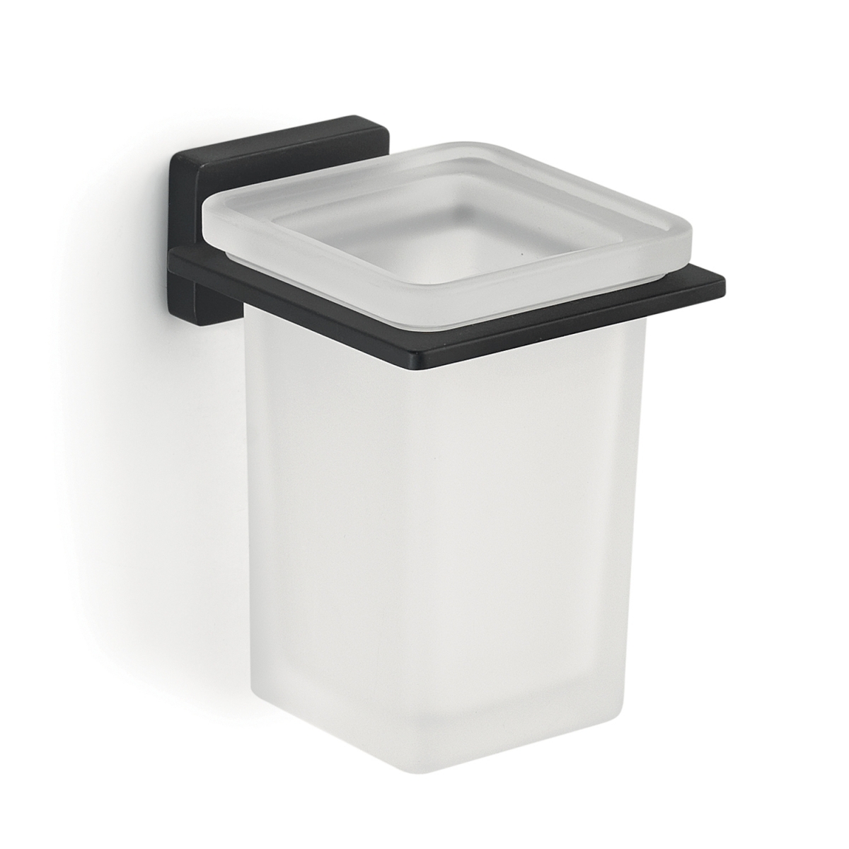 Fotos ambiente de Atena Matte Black Toothbrush Holder [50174]
