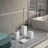 Verbena Room Photos Set 4 Pz. (Dispenser, Toothbrush holder, Soap dish, Brush holder) White [50223]