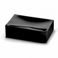 Ambient photos of Sofia Matte Black Soap Dish [50228]