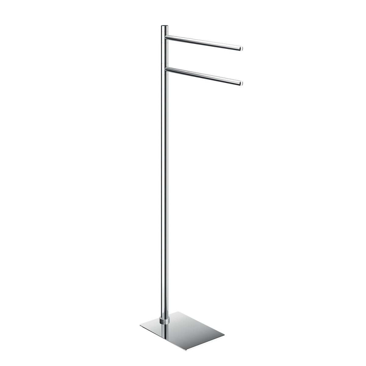 Ambient photos of Trilly Chrome Floor Standing Towel Rack [50235]
