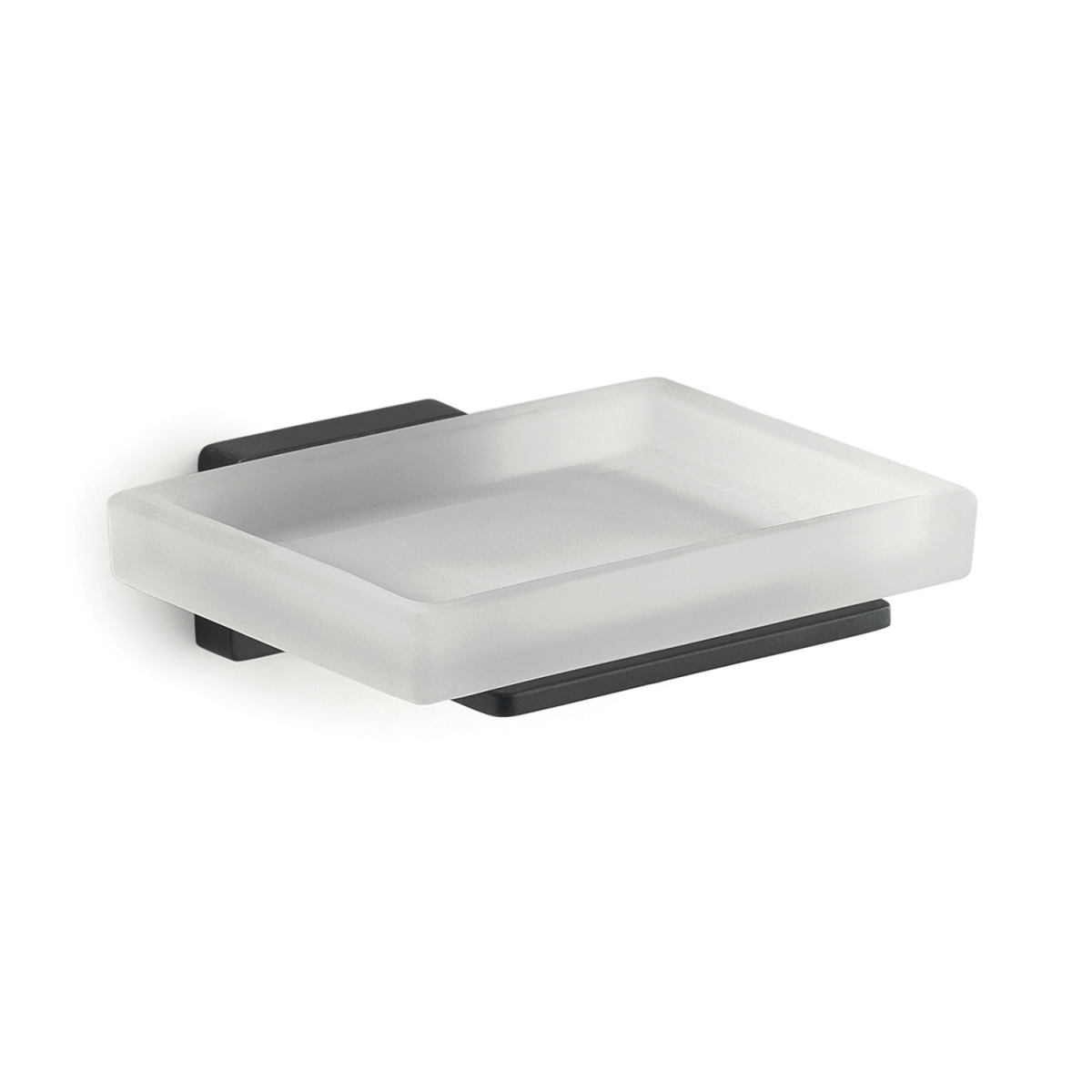 Détail du porte-savon Atena noir mat