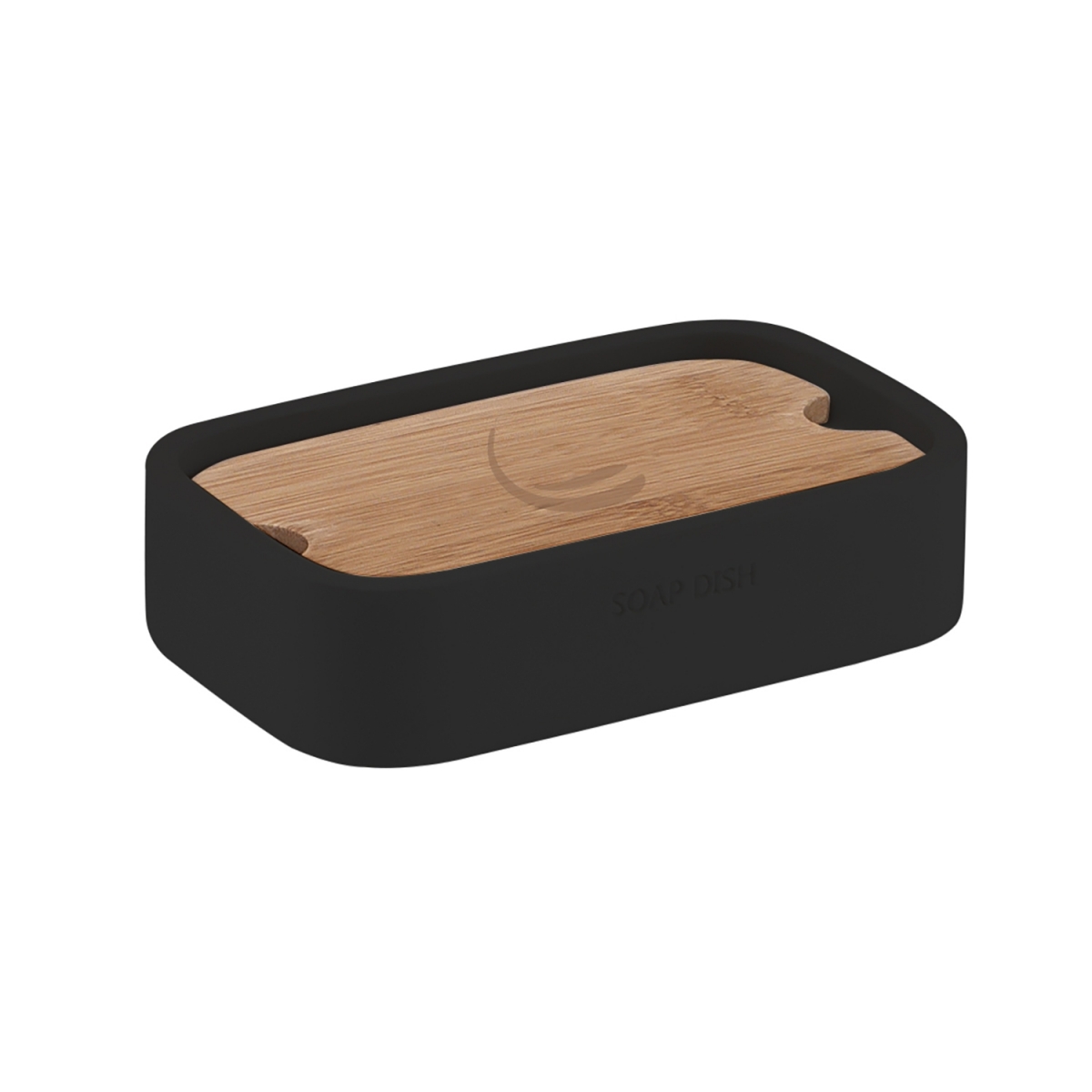 Fotos ambiente de Ninfea Black-Bamboo Soap Dish [50286]