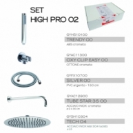 Fotos ambiente de High Pro 02 Chrome Shower set 5 peças [50308]