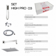 Detail des High Pro 03 Chrom-Duschsets 5 Teile