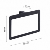 Photo de Porte-serviettes Argolla Pirenei Noir Mat