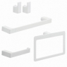 Ambient photos of Pirenei Set 4 Pz. (Towel rack 35Cm, Towel holder, Hanger, Ring) Matte White [50325]