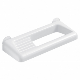 Junior White Soap Dish Towel Rack