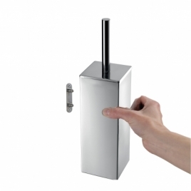 Teseo Chrome Porte-brosse de toilette mural