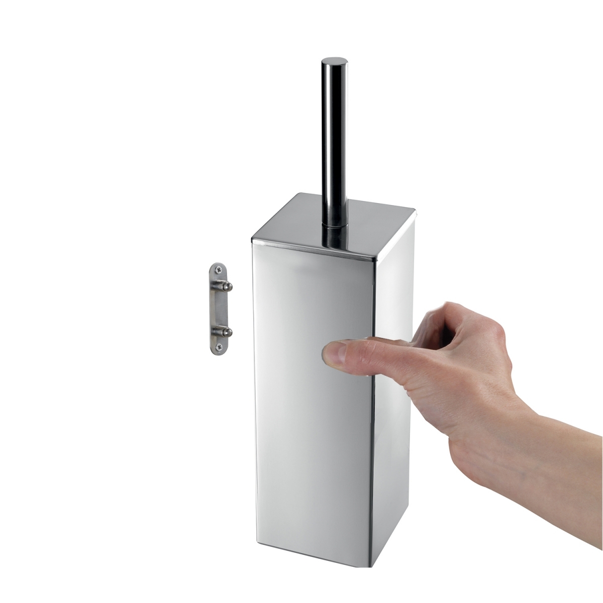 Detail des Teseo Chrom-Wandbürstenbürstenhalters