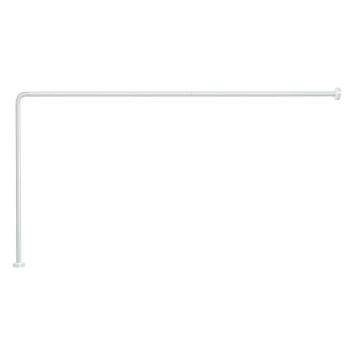 Ambient photos of Angular Shower Bar 86X166 Cm White [50374]
