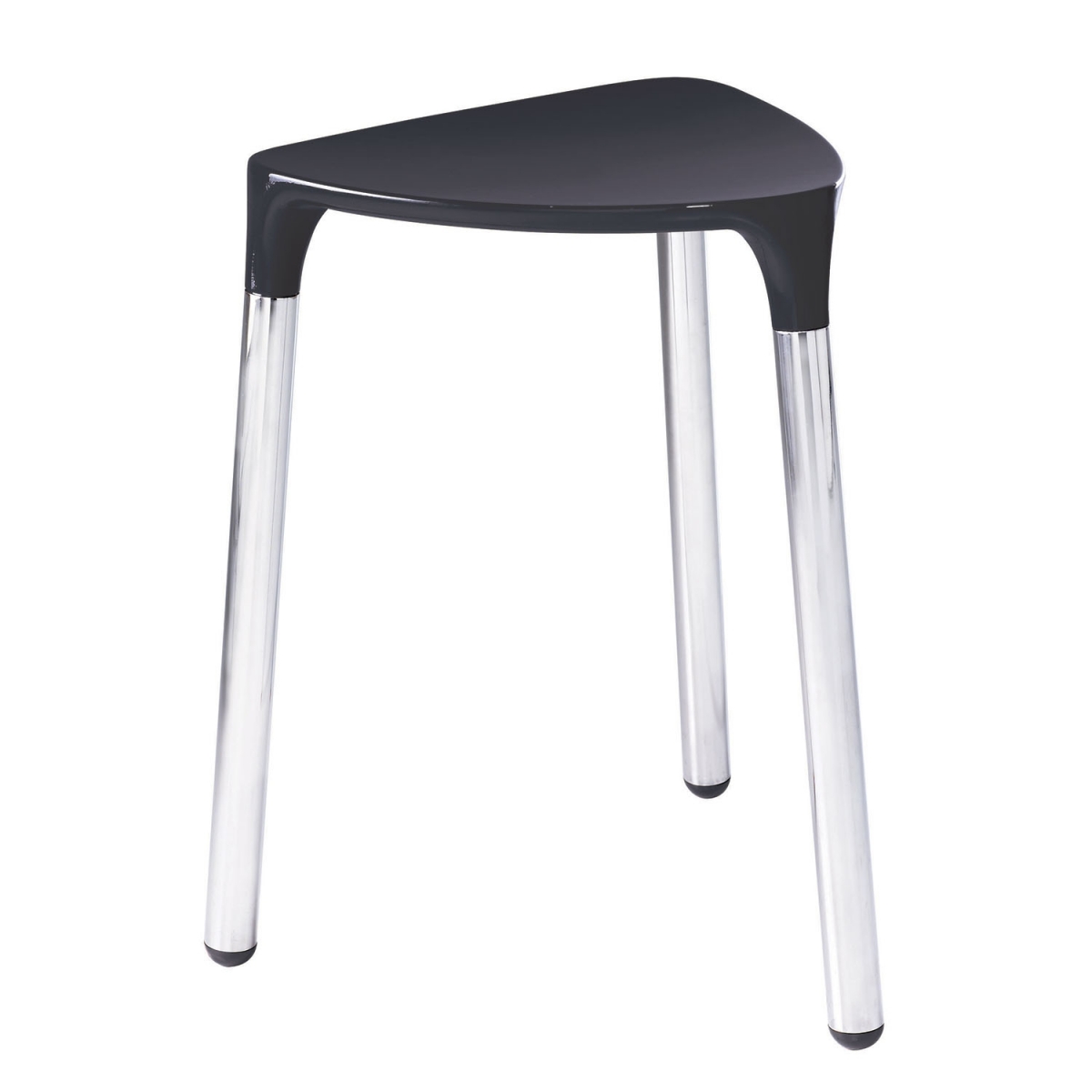 Detail of Yannis Stool Black-Chrome