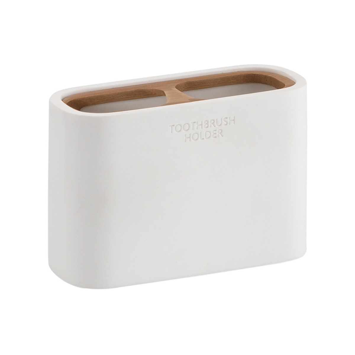 Fotos ambiente de Ninfea White-Bamboo Toothbrush Holder [50395]