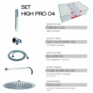 Photos d’ambiance de High Pro 04 Chrome Shower Set 5 Pieces [50404]