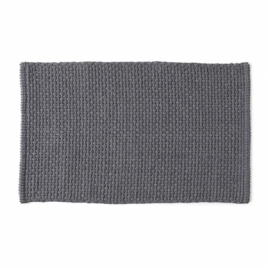 80X50 cm Knotengrauer Teppich