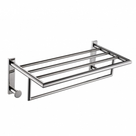 Project Double Towel Rack Chrome Gloss