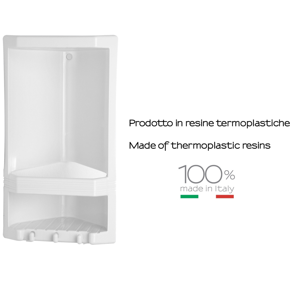 Porte-objets angulaire junior blanc