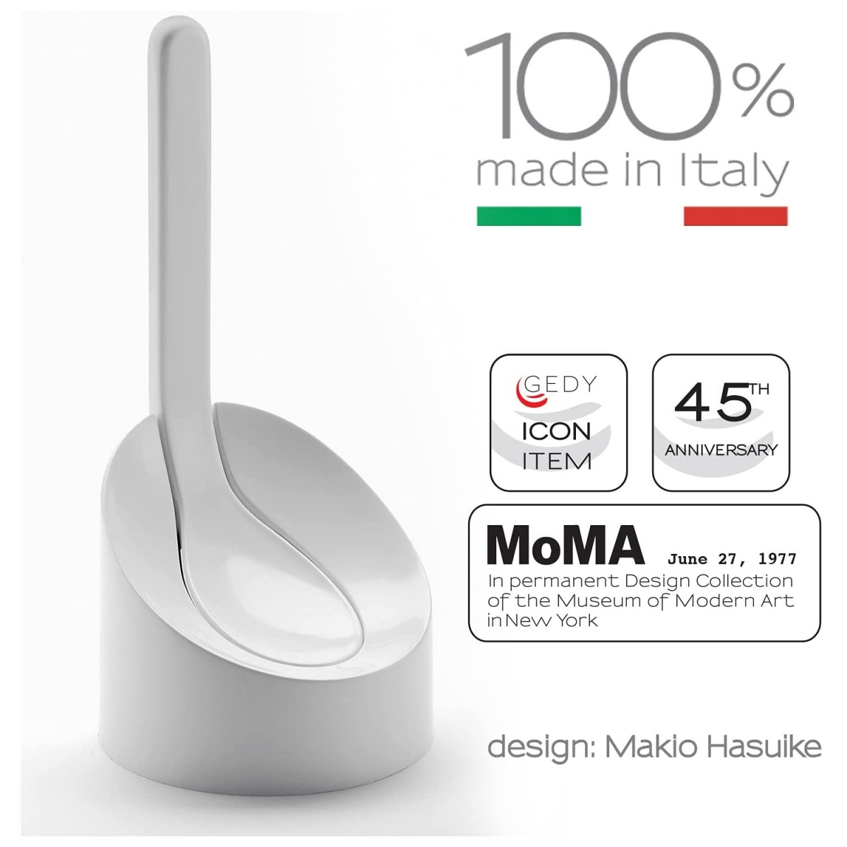 Foto von Cucciolo White Floor Brush Holder