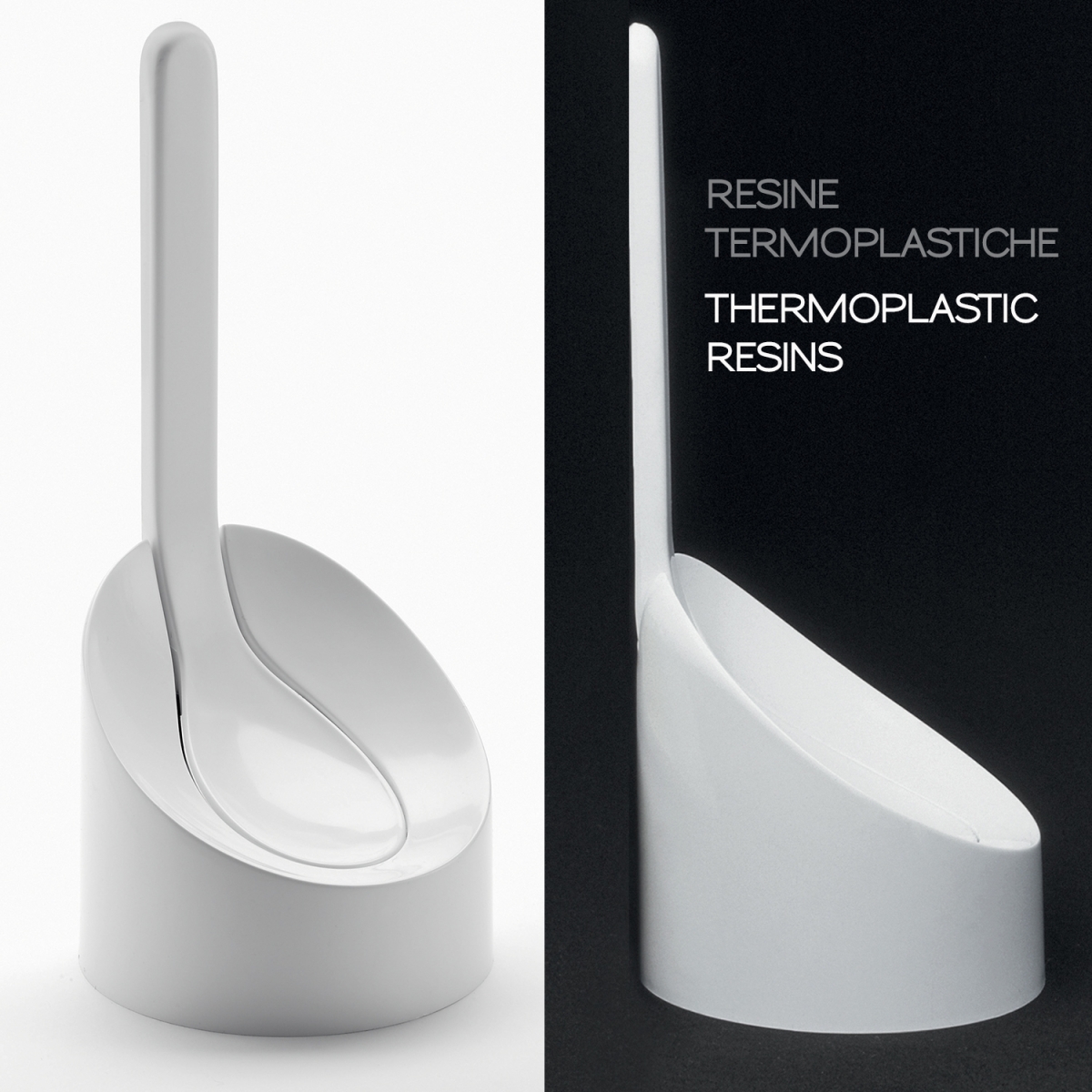 Image of Cucciolo White Floor Brush Holder