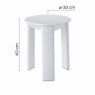 Image de Trio Tabouret Blanc