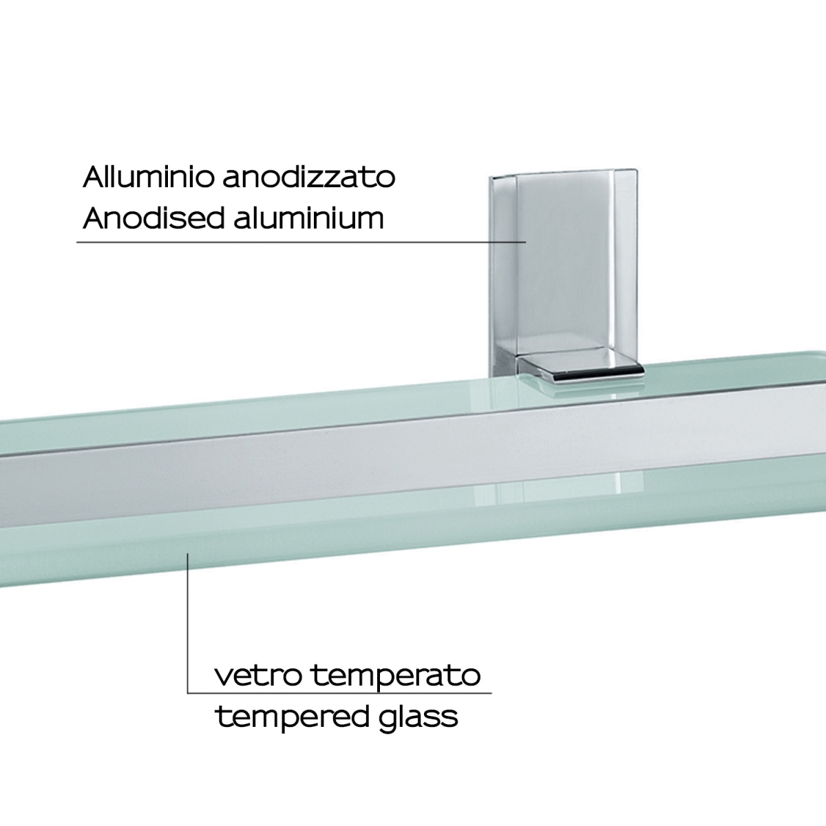 Detalhe da lâmina retangular escovada da nuvem