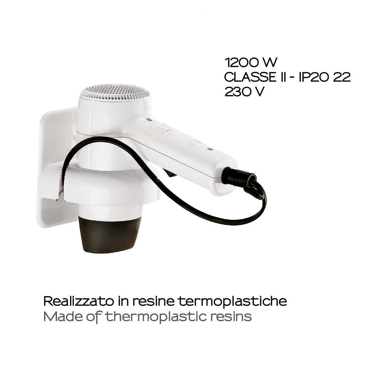 Foto de Albatros Secador Pelo Con Soporte 1200 W Blanco