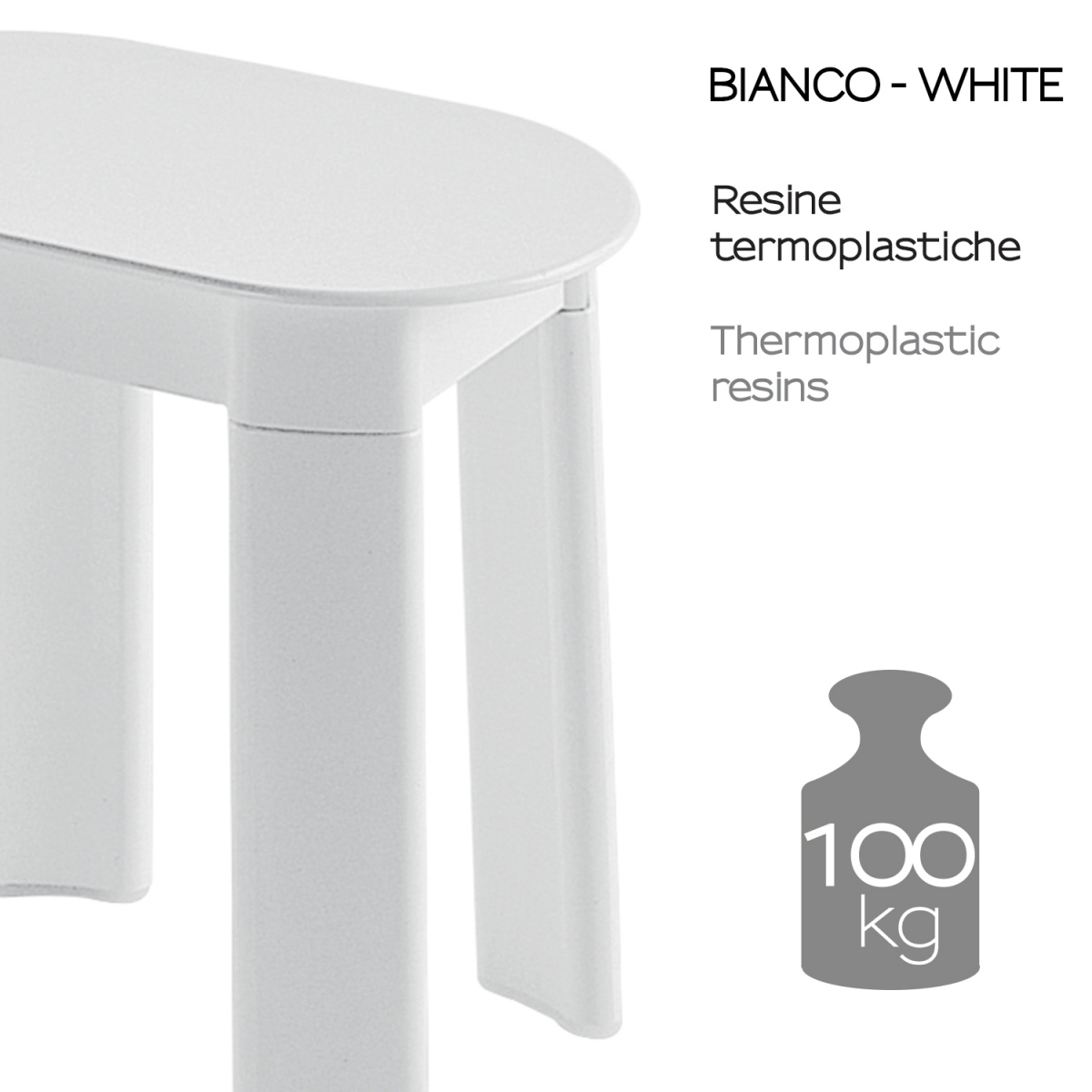 Photo de Tetra Stool White