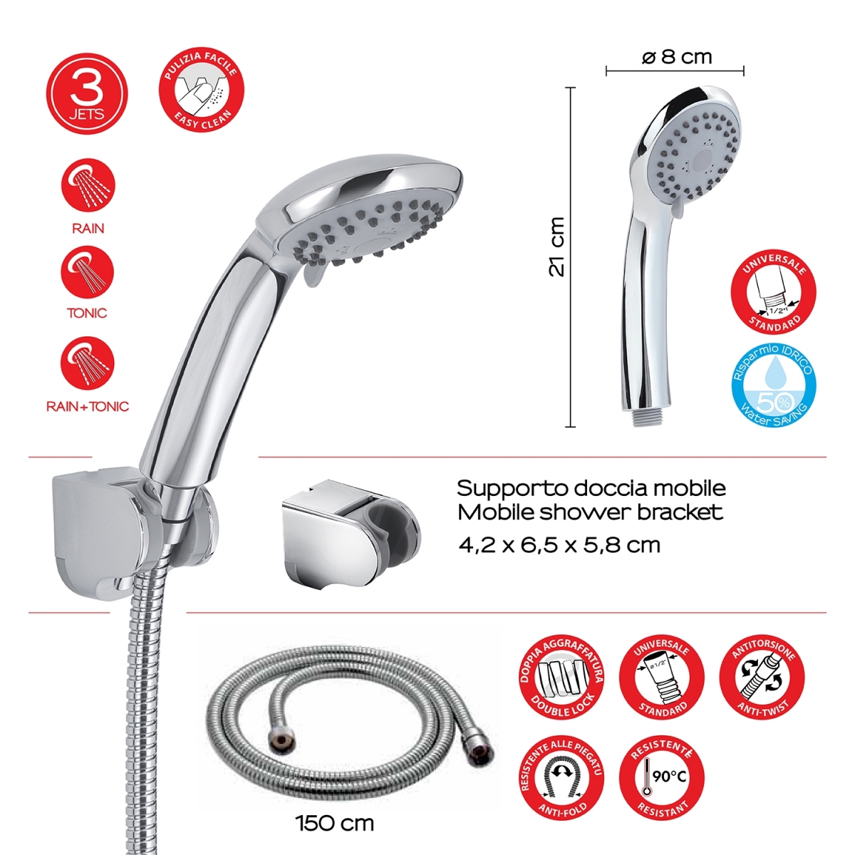 Ambient photos of Star 01 Chrome Shower Kit [50530]