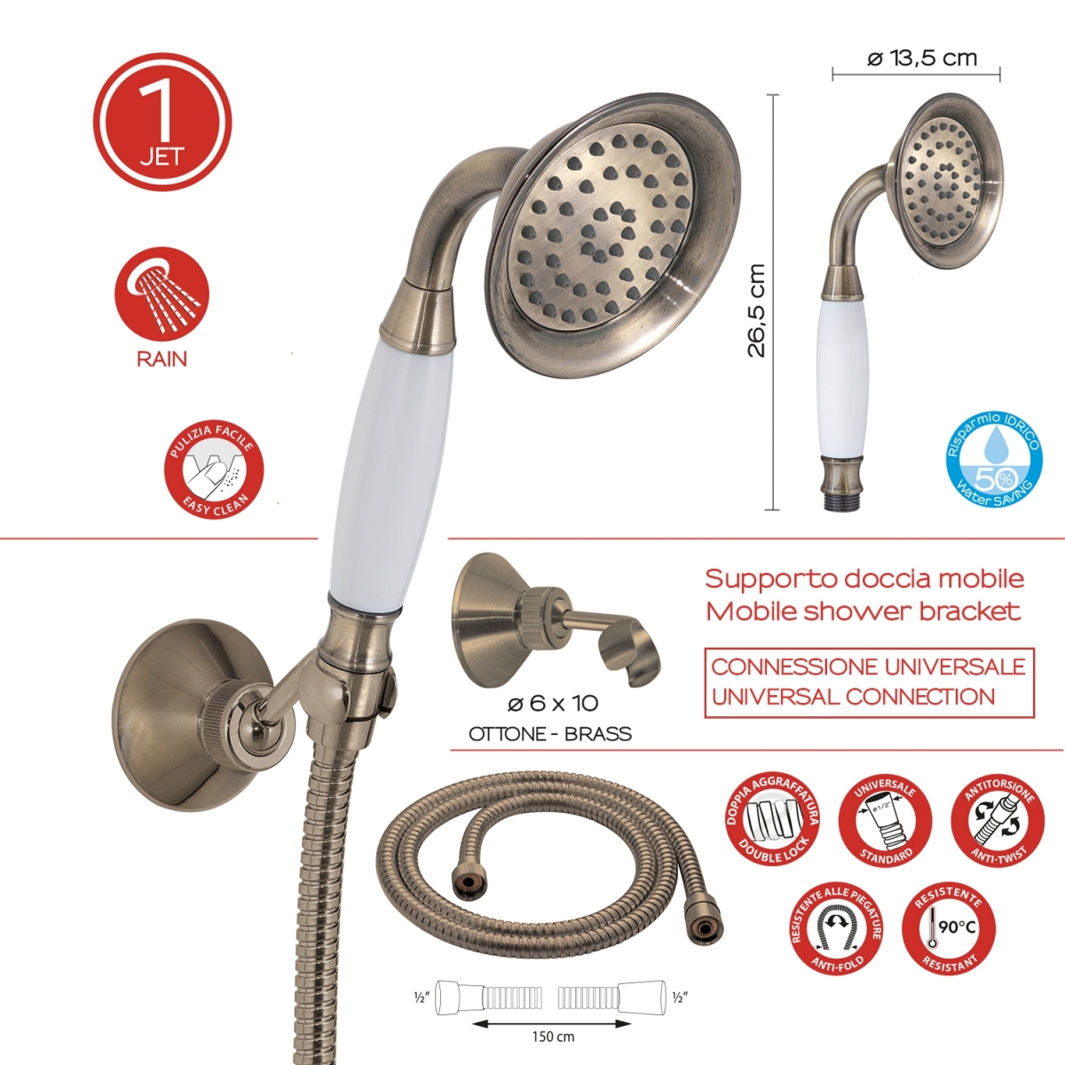 Ambient photos of Liberty 01 Bronze Shower Kit [50531]