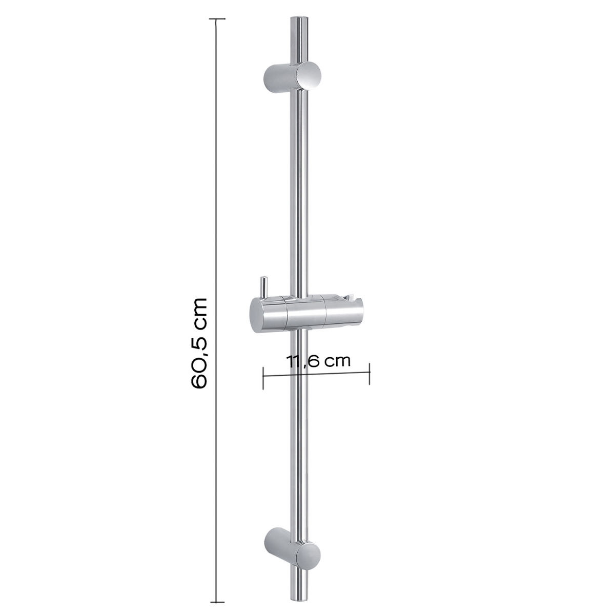 Barra De Ducha 60 Cm Bar Easy 00 Cromo