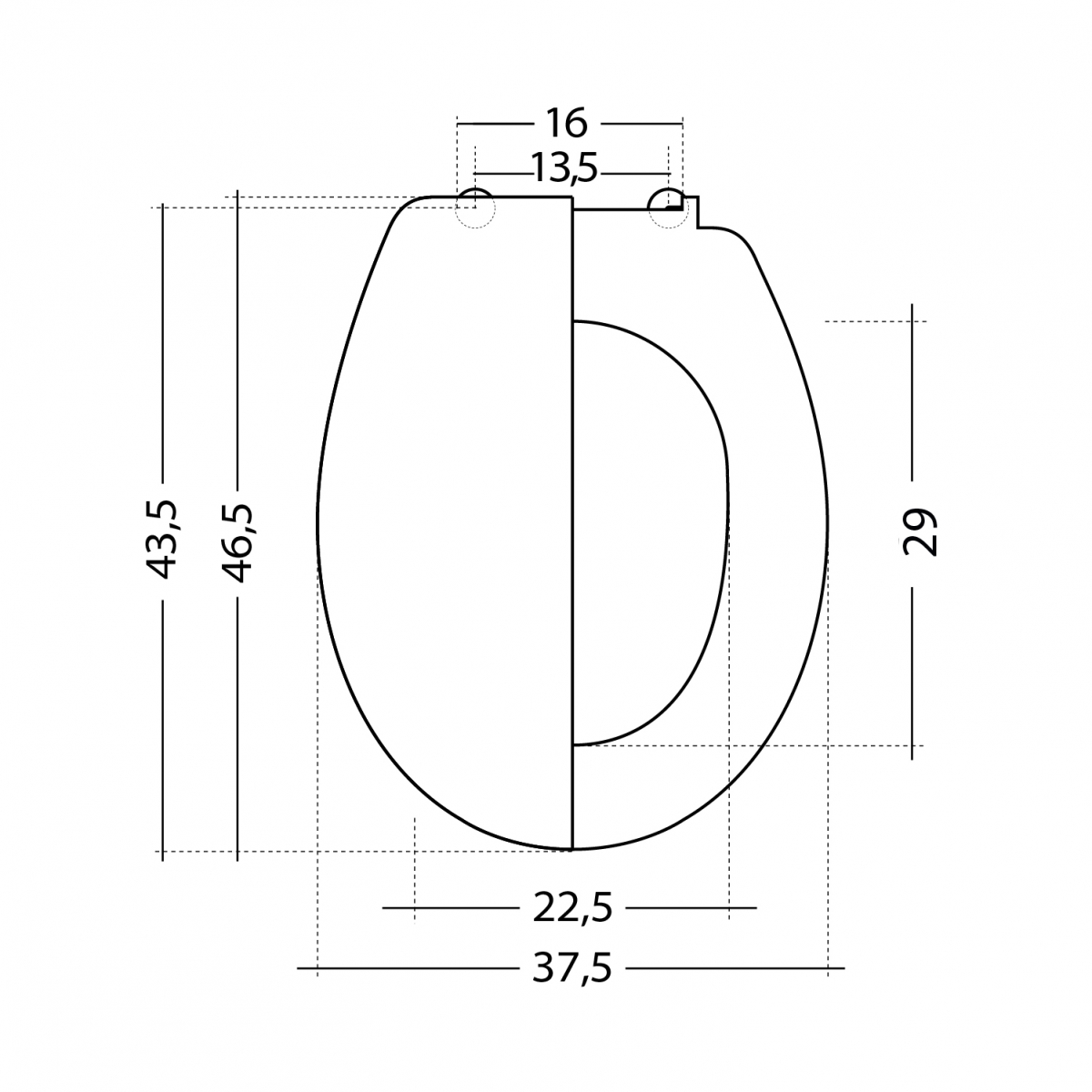 Ambra White Toilettensitzdeckel